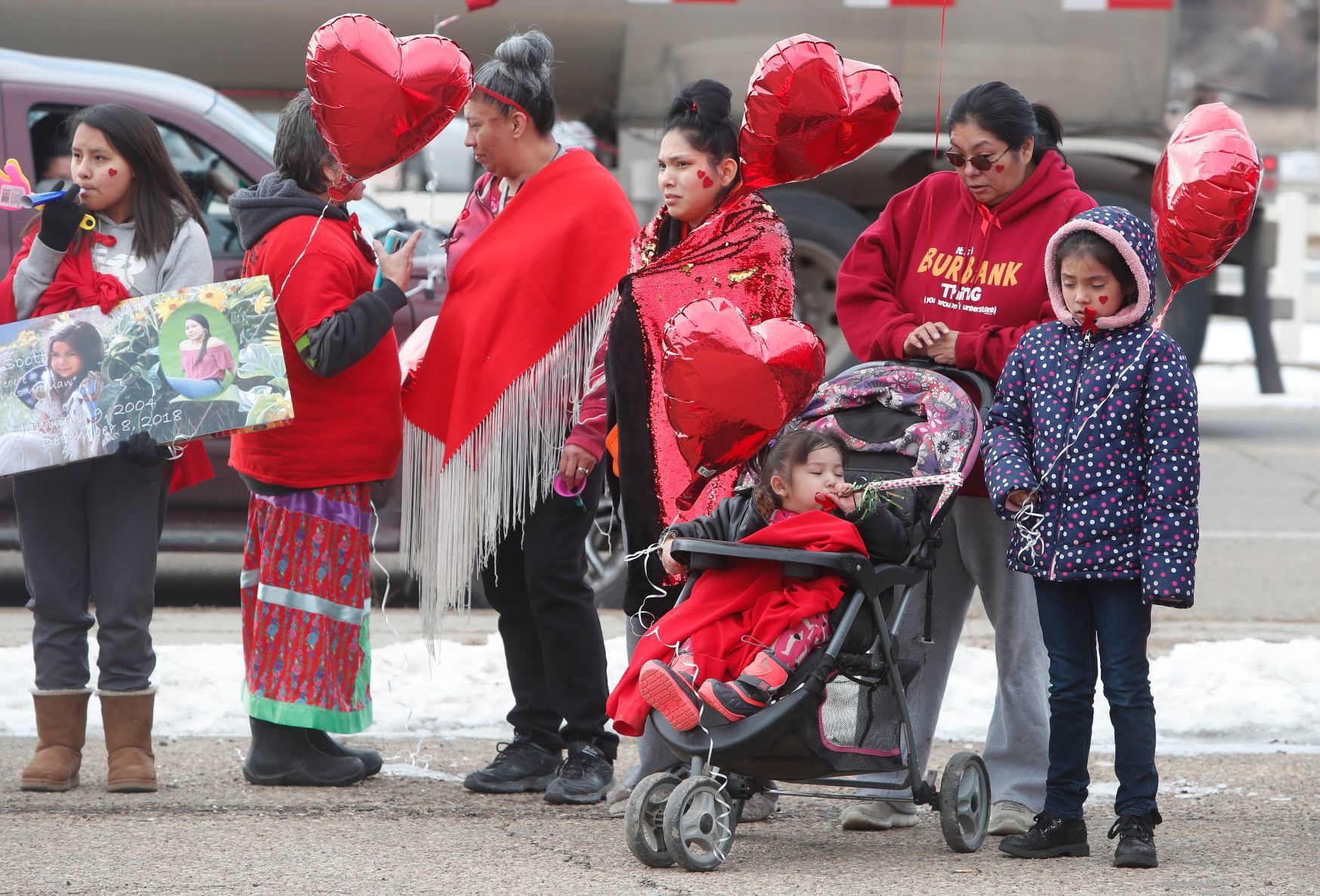 #HennyStrong march through Lame Deer